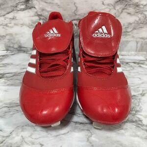 Adidas Cleats Men's 12.5 Red White Excel 365 Metal Low Lace Up Baseball G47409